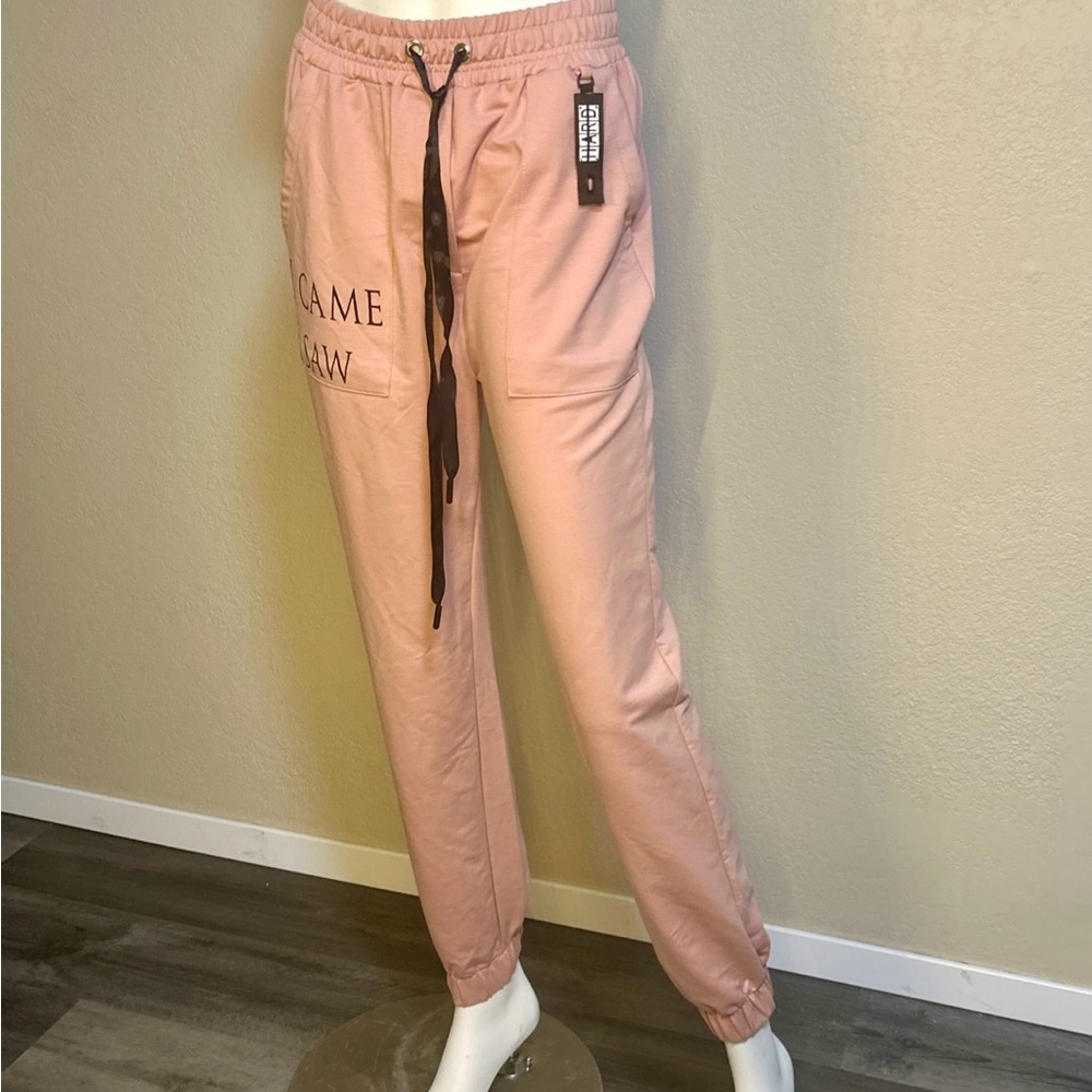 Sabra Pink Pudra Jogger Pants